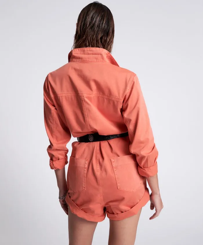 One Teaspoon Denim Jumpsuits ENVIOUS ORANGE CARGO PROPHECY JUMPSUIT 8211 Women One Teaspoon Denim Jumpsuits ENVIOUS ORANGE CARGO PROPHECY JUMPSUIT 8211 Women