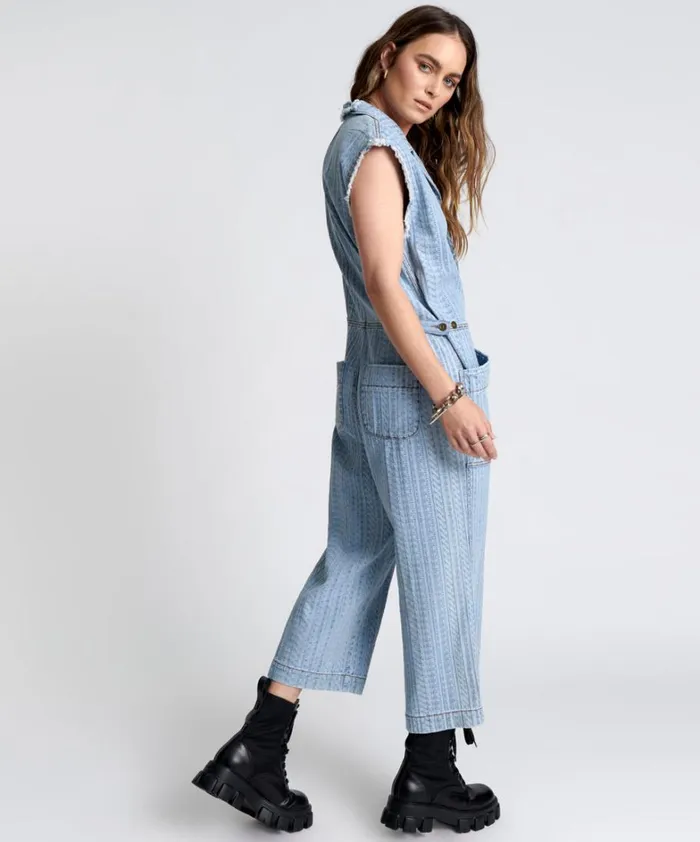 One Teaspoon Denim Jumpsuits ON REPEAT SAFARI CAMP OVERALLS 8211 Women One Teaspoon Denim Jumpsuits ON REPEAT SAFARI CAMP OVERALLS 8211 Women