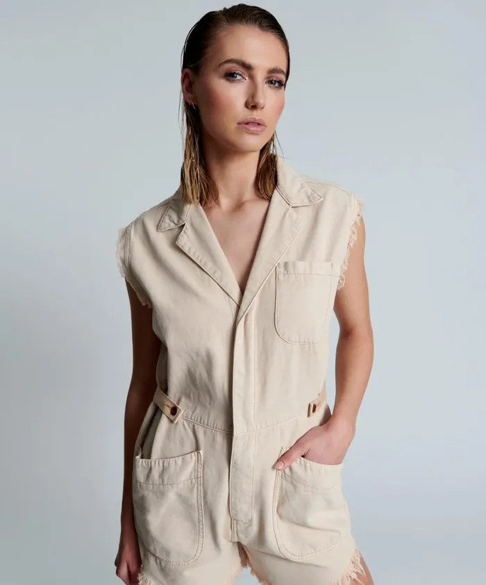 One Teaspoon Denim Jumpsuits PINK TINT PALLISADES OVERALL 8211 Women