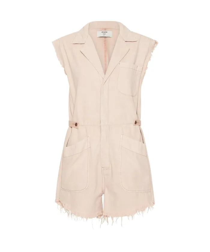 One Teaspoon Denim Jumpsuits PINK TINT PALLISADES OVERALL 8211 Women