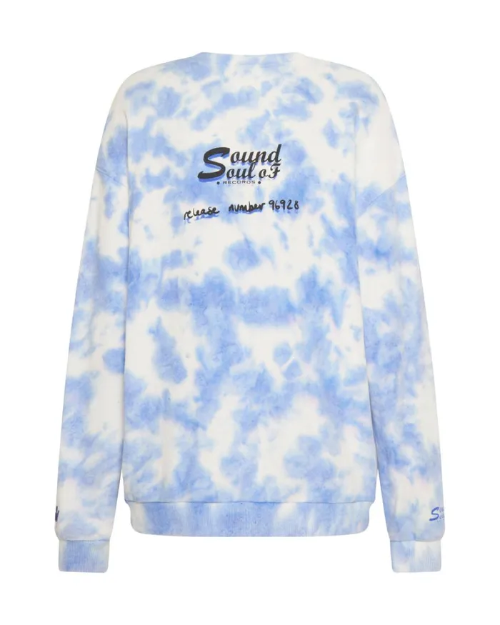One Teaspoon Hoodies And Sweats LOVE YOURSELF SOS TIE DYE SWEATER 8211 Women