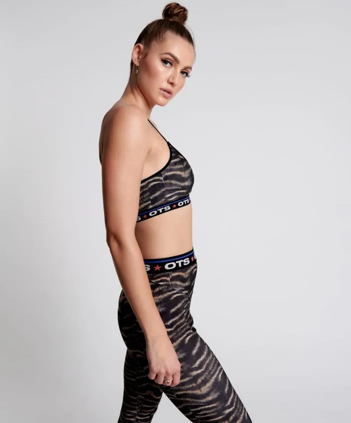 One Teaspoon Intimates OTS DARK ANIMAL BOXER CROP BRALETTE 8211 Women One Teaspoon Intimates OTS DARK ANIMAL BOXER CROP BRALETTE 8211 Women