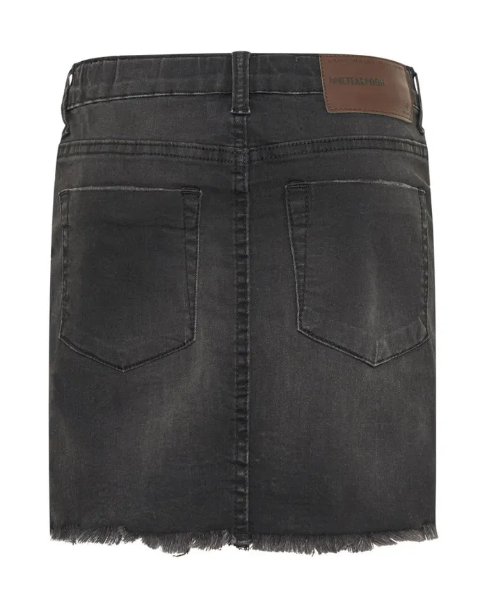 One Teaspoon Kids KIDS BLACK PUNK 2020 MINI HIGH WAIST DENIM SKIRT 8211 Kids