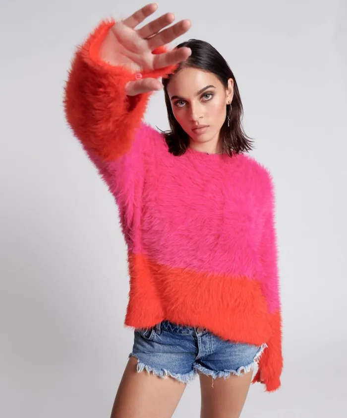 One Teaspoon Knitwear LOST SIGNAL COLOUR BLOCK SWEATER 8211 Women