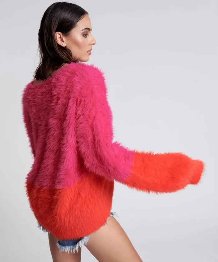 One Teaspoon Knitwear LOST SIGNAL COLOUR BLOCK SWEATER 8211 Women