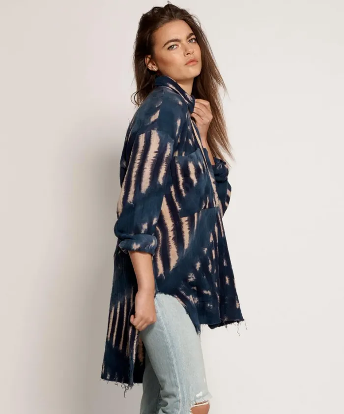 One Teaspoon Shirts HAND TIE DYE SANTORINI SHIRT 8211 Women One Teaspoon Shirts HAND TIE DYE SANTORINI SHIRT 8211 Women