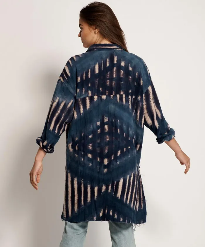 One Teaspoon Shirts HAND TIE DYE SANTORINI SHIRT 8211 Women One Teaspoon Shirts HAND TIE DYE SANTORINI SHIRT 8211 Women