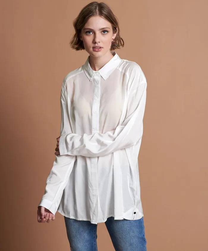 One Teaspoon Shirts SHEER TUX MAN SHIRT 8211 Women