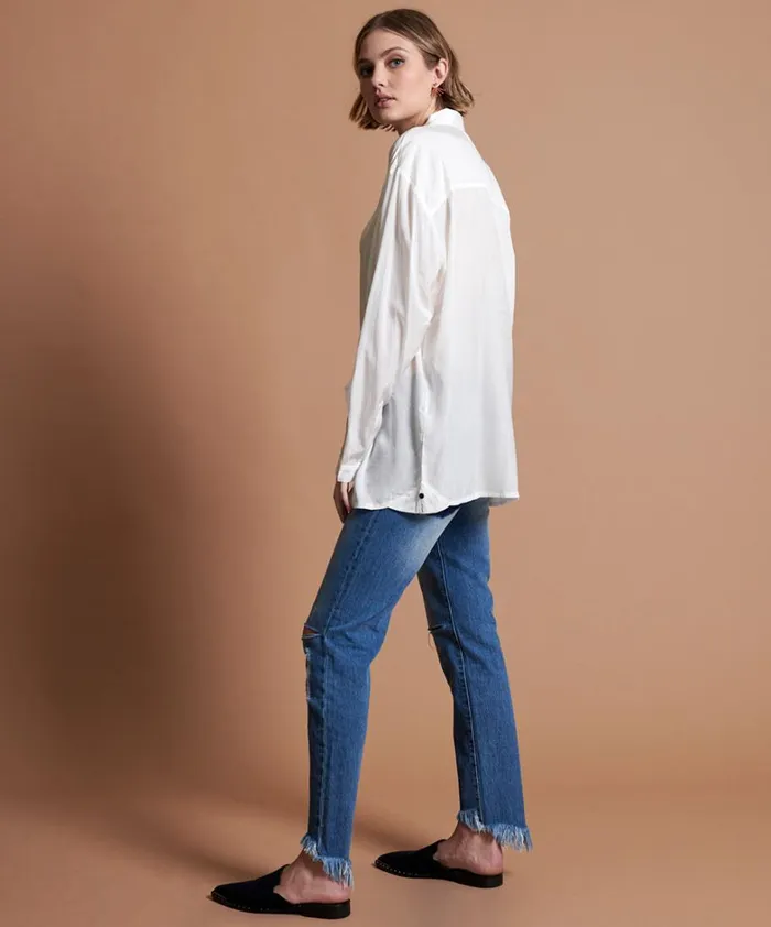 One Teaspoon Shirts SHEER TUX MAN SHIRT 8211 Women