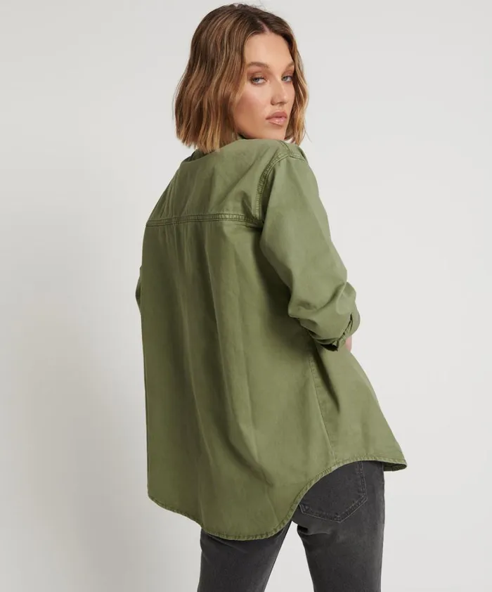 One Teaspoon Shirts SUPER KHAKI SOHO SHIRT 8211 Women