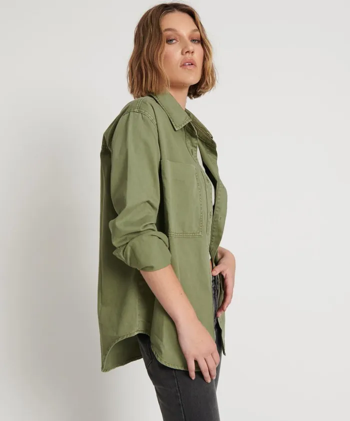 One Teaspoon Shirts SUPER KHAKI SOHO SHIRT 8211 Women