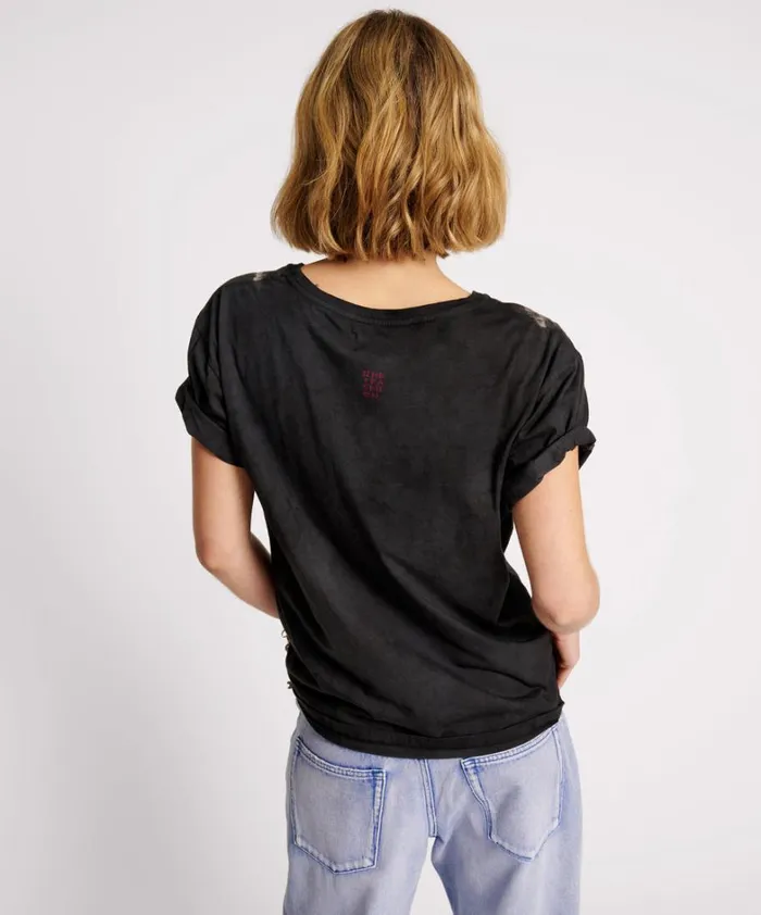 One Teaspoon Tees and Tanks BLACK HEART TIE DYE UNISEX TEE 8211 Women One Teaspoon Tees and Tanks BLACK HEART TIE DYE UNISEX TEE 8211 Women