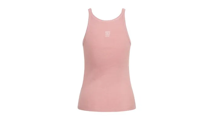 One Teaspoon Tees and Tanks BLUSH BAMBOO LOGO SINGLET 8211 Women