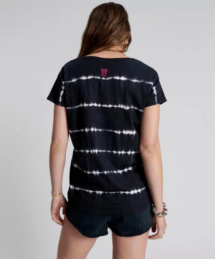 One Teaspoon Tees and Tanks ECLIPSE HAND DYED ORGANIC SCOOP NECK TEE 8211 Women