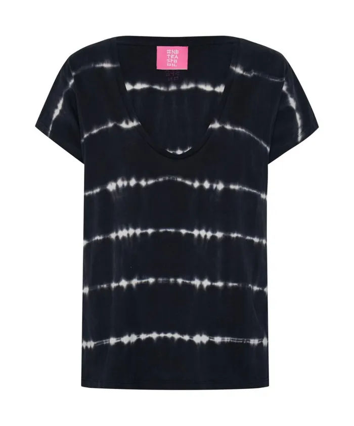 One Teaspoon Tees and Tanks ECLIPSE HAND DYED ORGANIC SCOOP NECK TEE 8211 Women