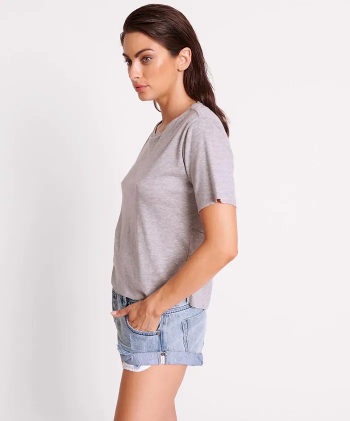 One Teaspoon Tees and Tanks GREY MARLE LUCKY 8 BOYFRIEND TEE 8211 Women