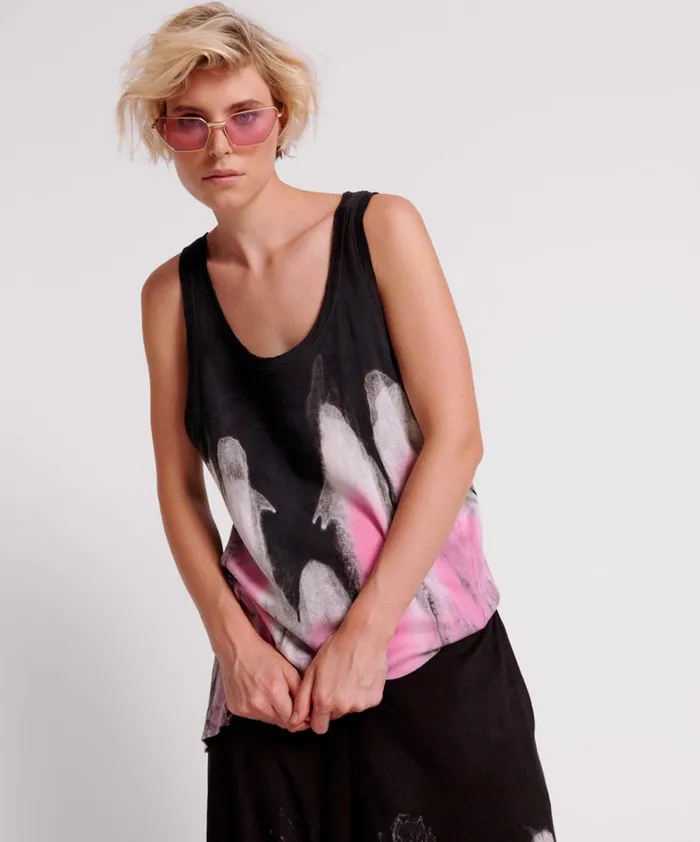 One Teaspoon Tees and Tanks HAND DYED ICECREAM DADDIO SINGLET 8211 Women