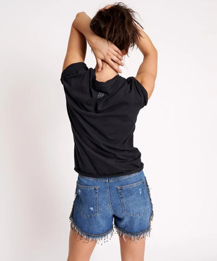 One Teaspoon Tees and Tanks ORGANIC LOVE CREW NECK TEE 8211 Women One Teaspoon Tees and Tanks ORGANIC LOVE CREW NECK TEE 8211 Women