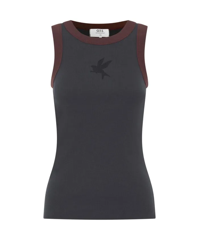One Teaspoon Tops 2 TONE EQUIPMENT TANK 8211 Women