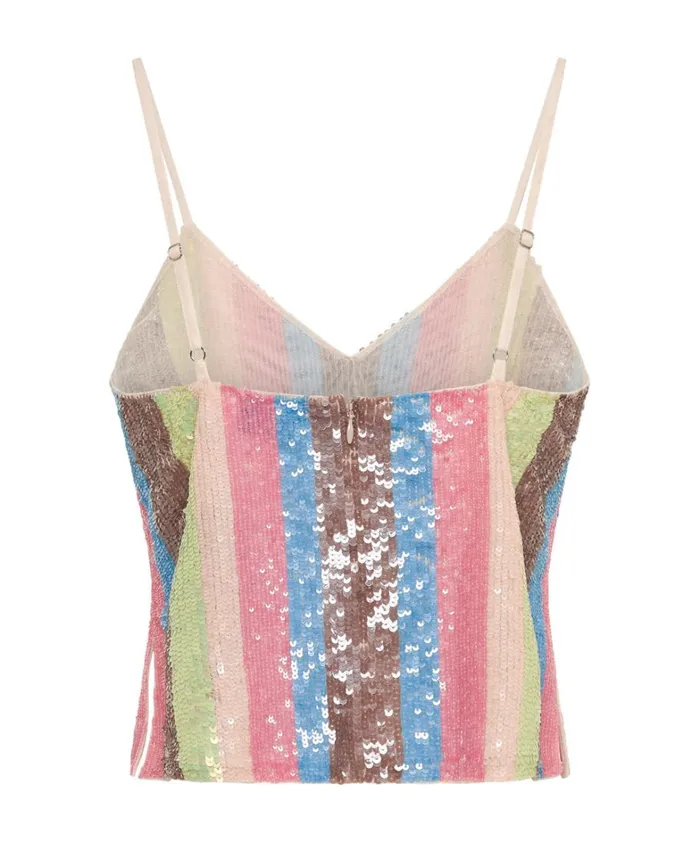 One Teaspoon Tops HAND SEQUIN IBIZA LUXE PARTY CAMI TOP 8211 Women