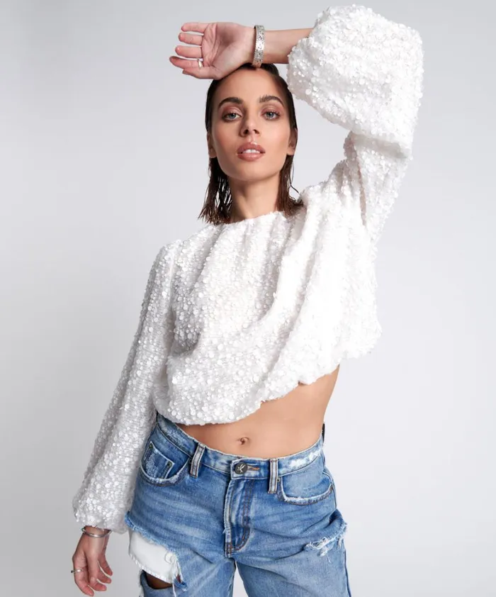 One Teaspoon Tops UP ALL NIGHT BUBBLE TOP 8211 Women