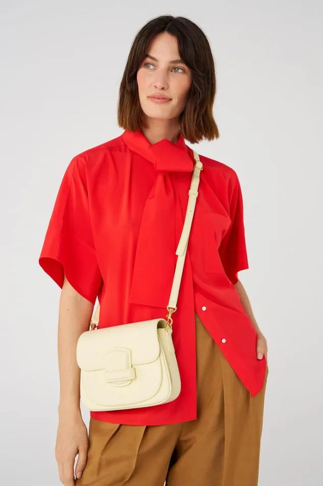 Oroton Crossbody Women Carter Small Day Bag Lemon Butter