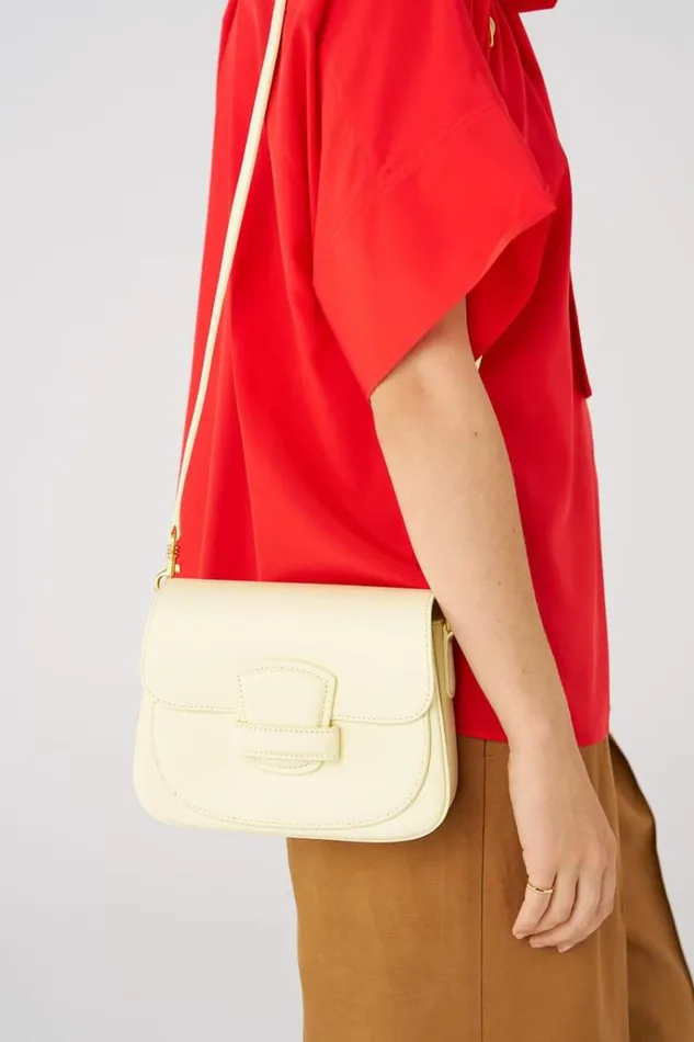 Oroton Crossbody Women Carter Small Day Bag Lemon Butter