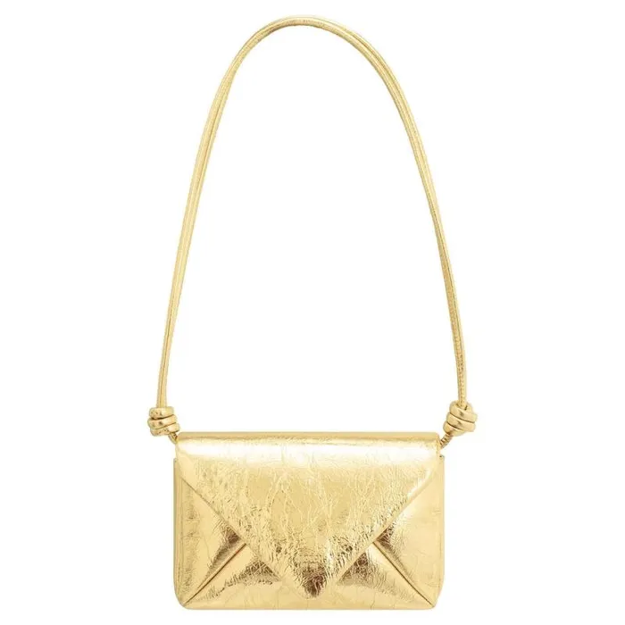 Oroton Crossbody Women Elvie Metallic Crossbody Gold