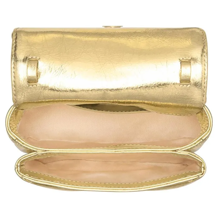 Oroton Crossbody Women Elvie Metallic Crossbody Gold