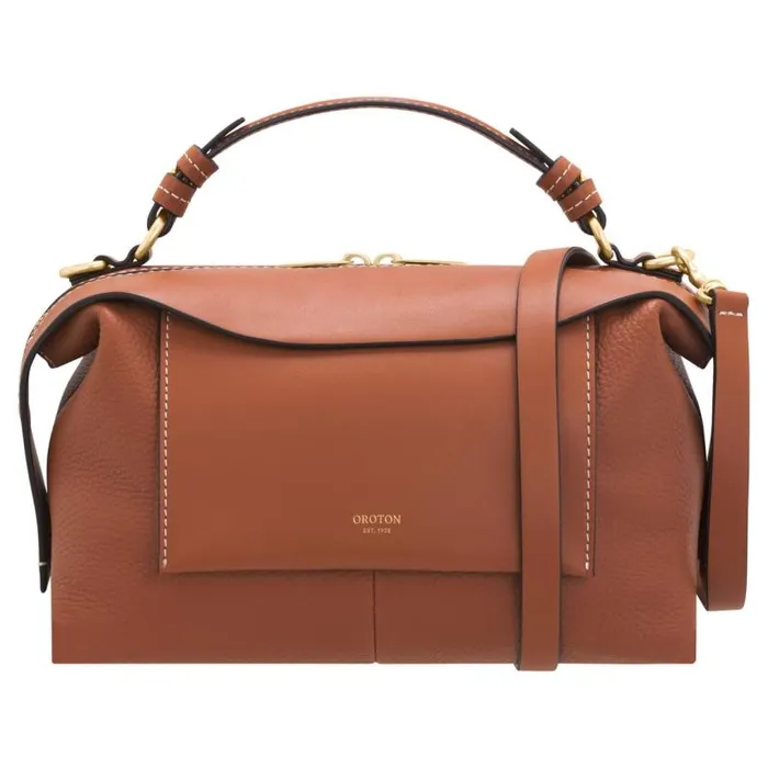 Oroton Crossbody Women Mica Small Bowler Brandy