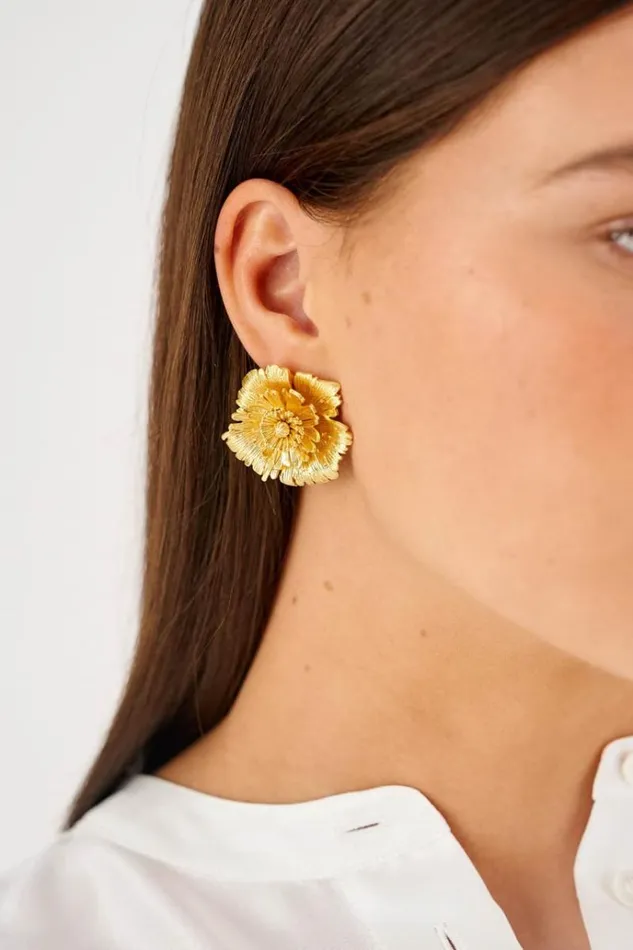 Oroton Earrings Jewellery Etta Earrings Worn Gold