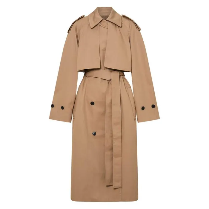 Oroton Jackets and Outerwear Women Trench Dark Camel