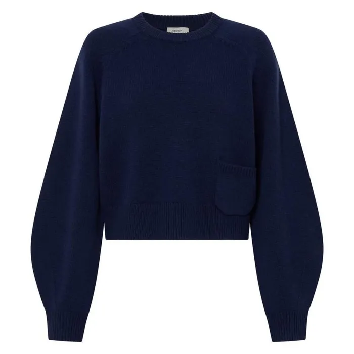 Oroton Knitwear Women Crop Crew Sweater North Sea