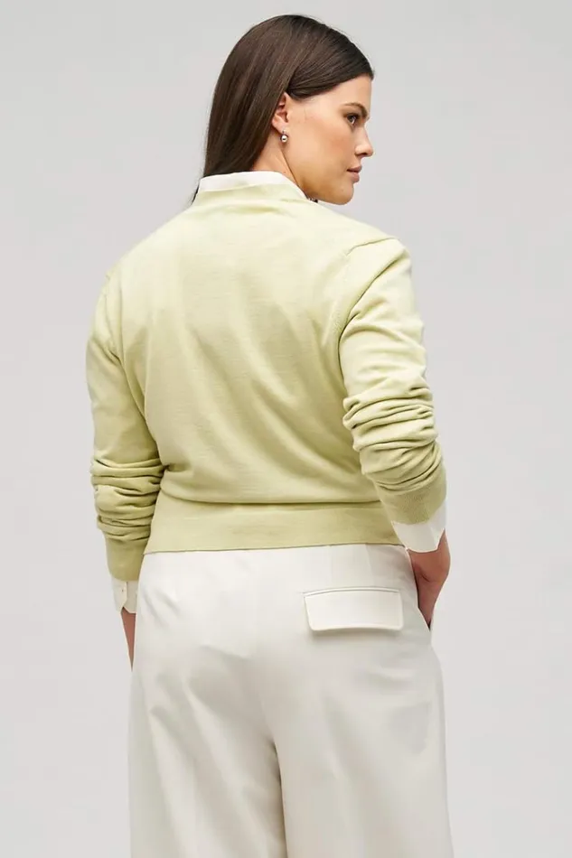 Oroton Knitwear Women Wrap Cardigan Fennel