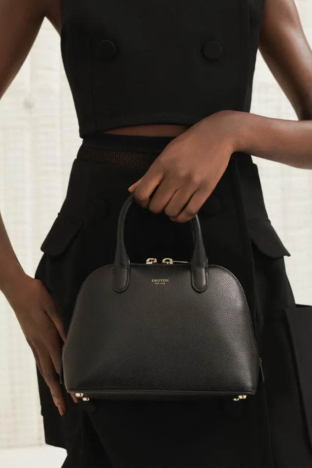 Oroton Mini Bags Women Muse Micro Griptop Black