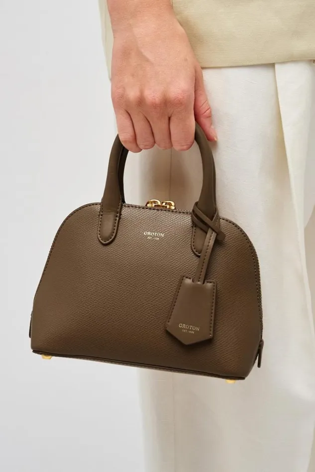 Oroton Mini Bags Women Muse Micro Griptop Wicker