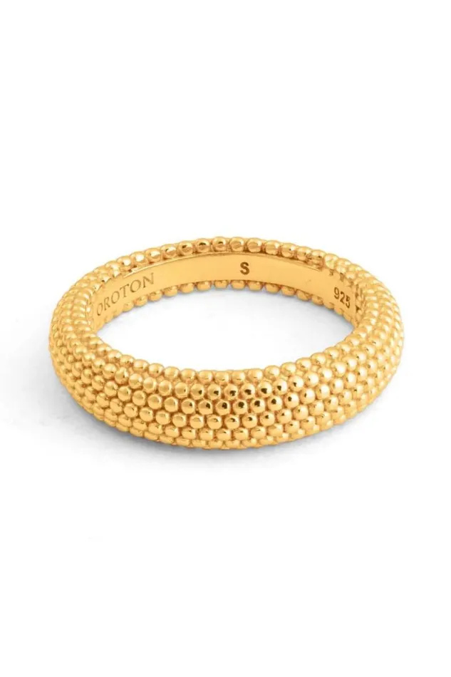 Oroton Rings Jewellery Caterina Textured Ring 18k Gold