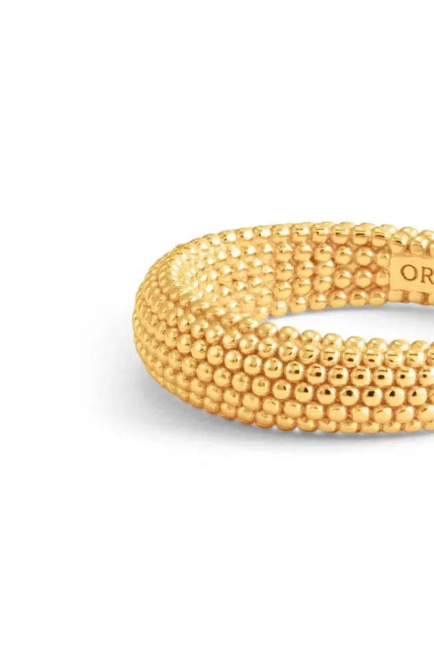 Oroton Rings Jewellery Caterina Textured Ring 18k Gold
