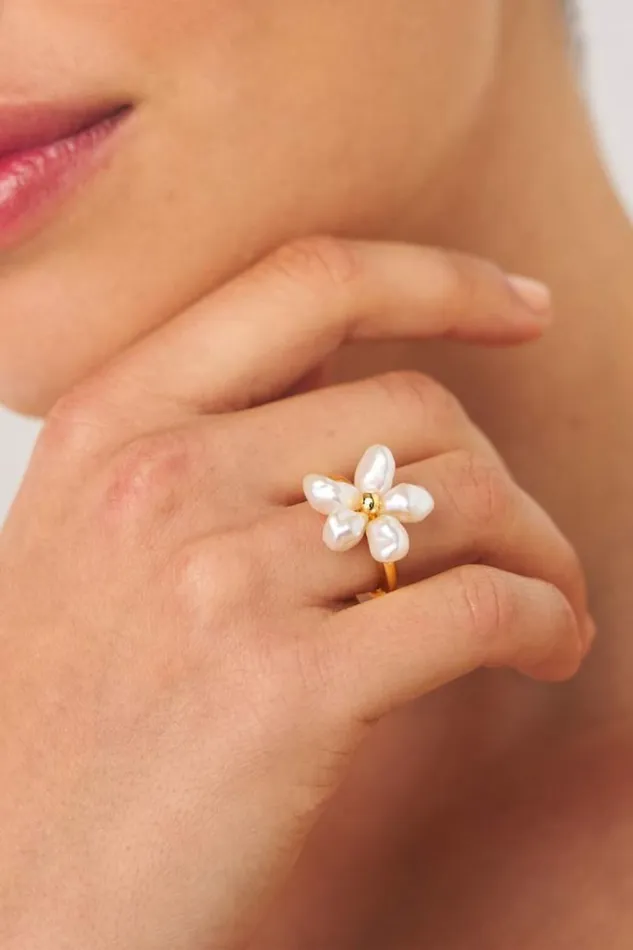 Oroton Rings Jewellery Posy Ring Goldwhite