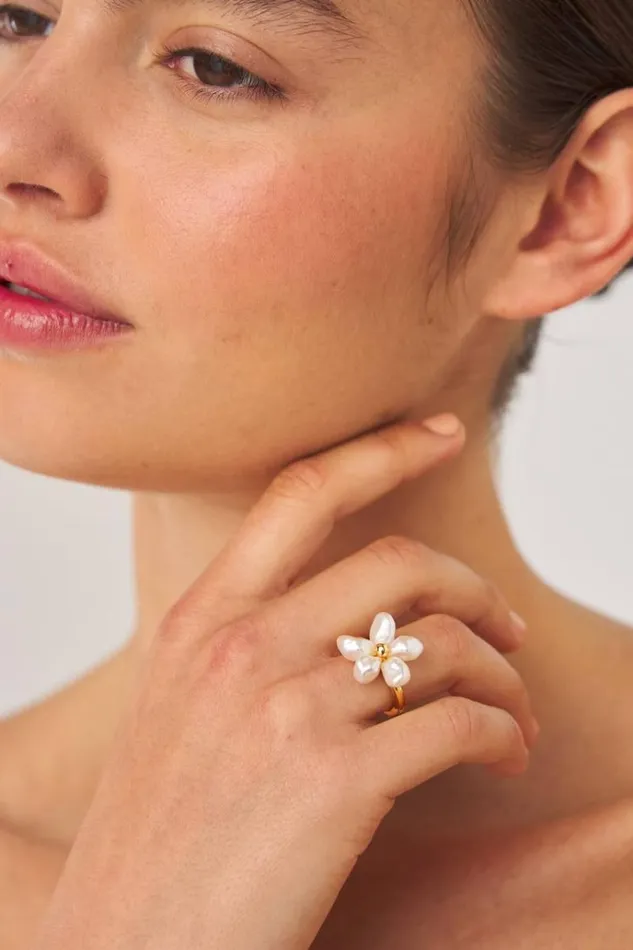 Oroton Rings Jewellery Posy Ring Goldwhite
