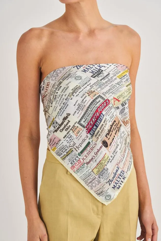 Oroton Scarves Accessories All Over Label Scarf Soft Cream