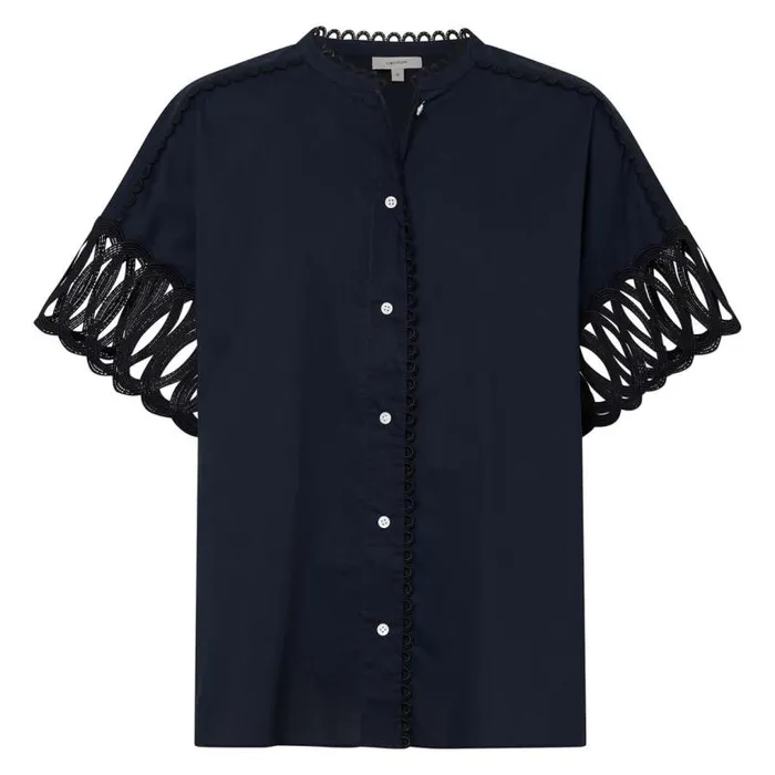 Oroton Tops Women Lace Trim Blouse North Sea