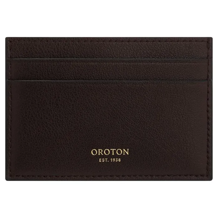 Oroton Wallets Accessories Ellis Card Sleeve Mahogany