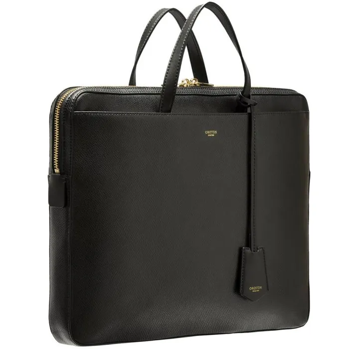 Oroton Work Women Muse 15034 Slim Laptop Bag Black