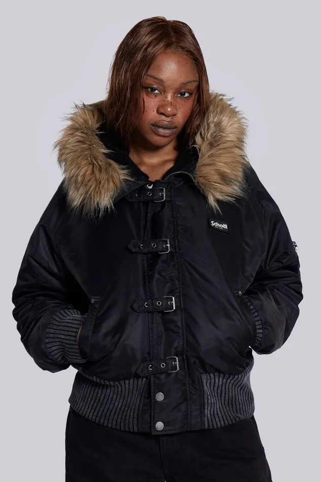 Outerwear Women Jaded London Shop Black Jet Jacket