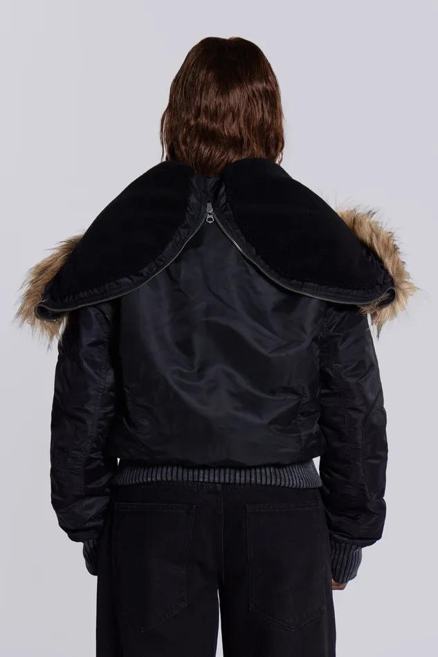 Outerwear Women Jaded London Shop Black Jet Jacket