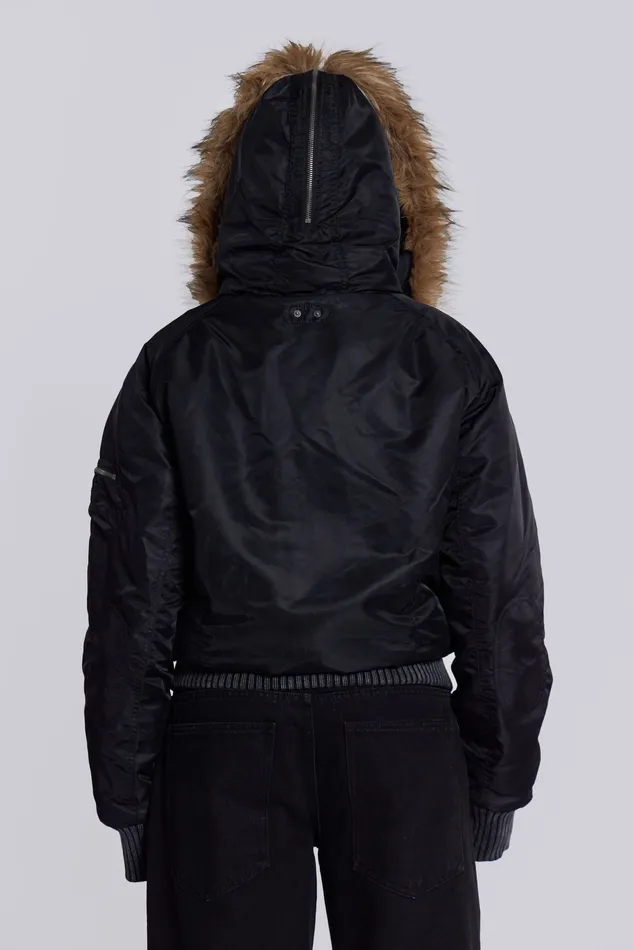 Outerwear Women Jaded London Shop Black Jet Jacket