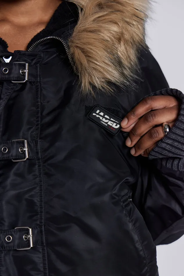 Outerwear Women Jaded London Shop Black Jet Jacket