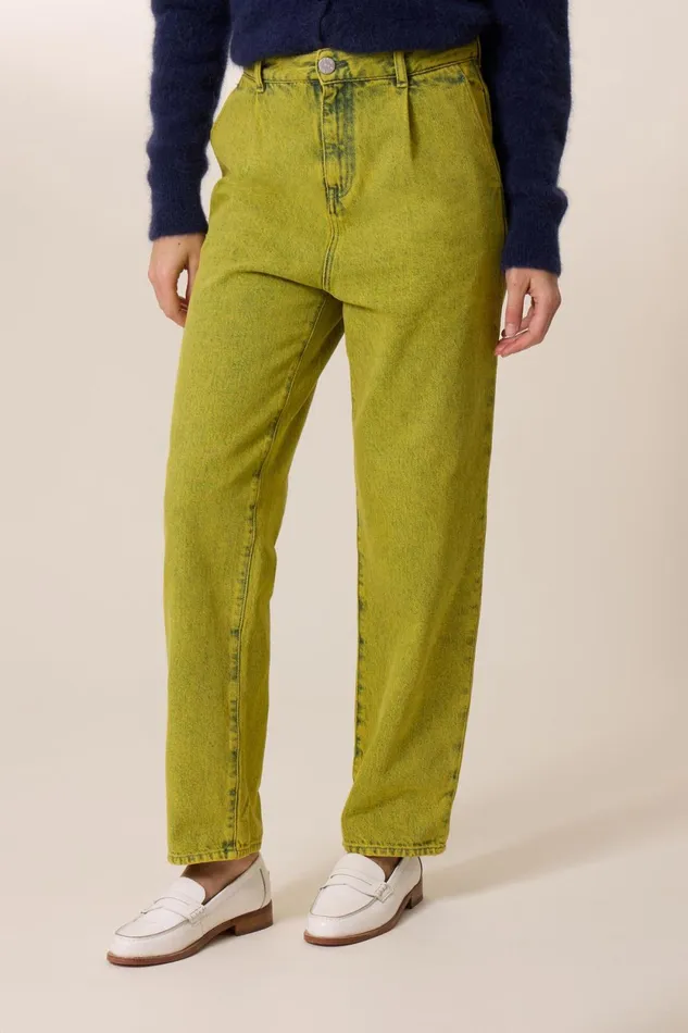 Pants and Jeans Women Leon and Harper Patrick Plain Jeans Yellow
