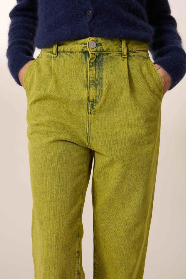 Pants and Jeans Women Leon and Harper Patrick Plain Jeans Yellow